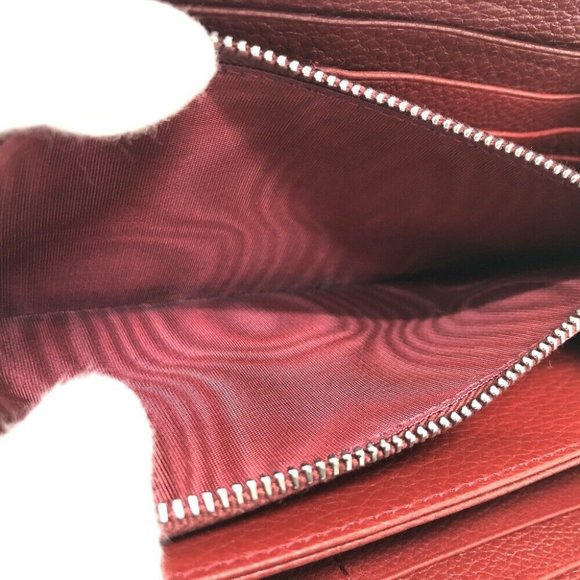 PRADA Logo gradient Zip Around Wallet Long Wallet RedBased/SilverHardware - Picture 6 of 12